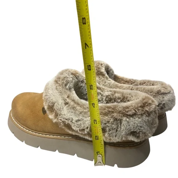 Sketchers BOBS Relaxed Fit Memory Foam Brown Chestnut Womens Sz 8 Slipper Comfy - Picture 8 of 14